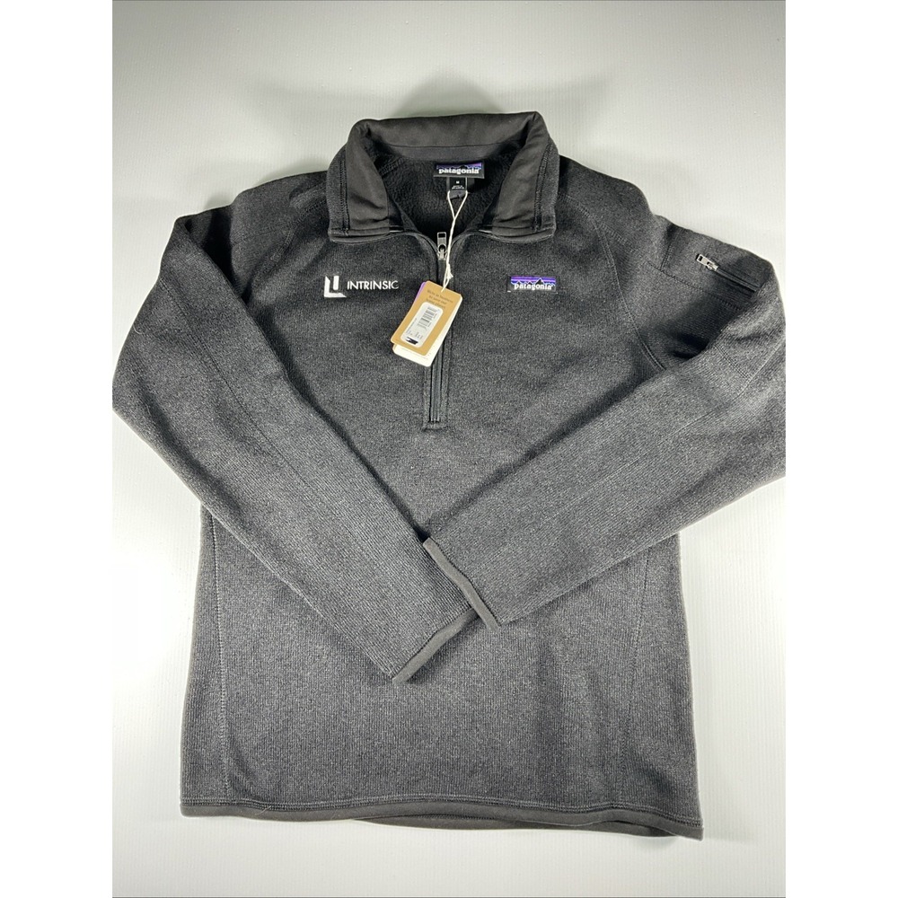 Patagonia Better Sweater Women's Medium Gray 1/4 Zip Fleece Pullover NWT